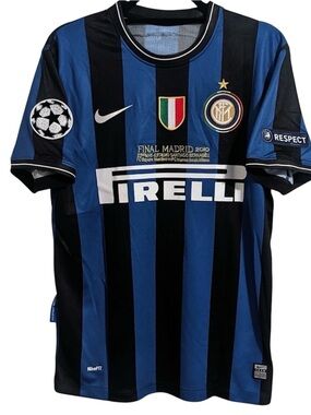 Retro Inter Milan Diego Milito 2010 Champions Final Madrid Soccer Jersey - 💯🔥⚽️